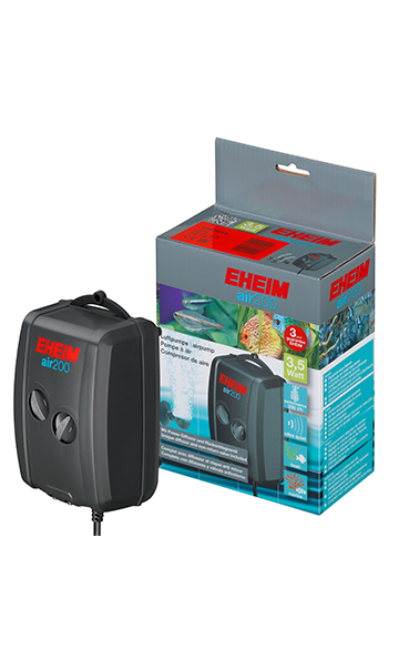 Eheim Air Pump 200 twin-outlet aquarium air pump for tanks up to 60 gallons