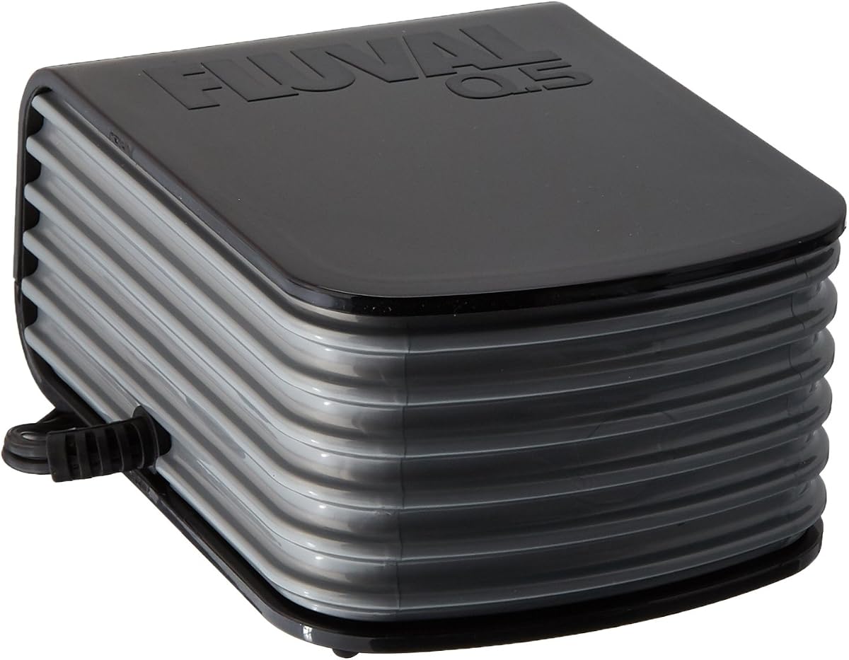 Fluval Q.5 quiet aquarium air pump for tanks up to 45 gallons
