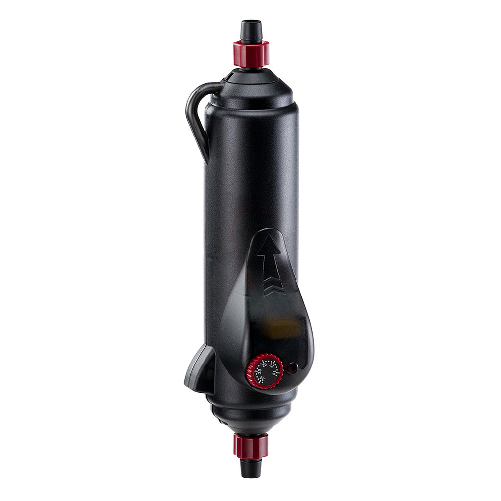 Hydor ETH 200 inline external aquarium heater fitted to canister filter hose