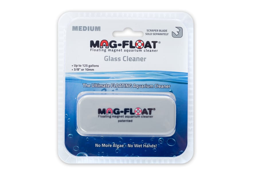 Mag-Float 125 medium floating magnetic glass aquarium cleaner with felt pad