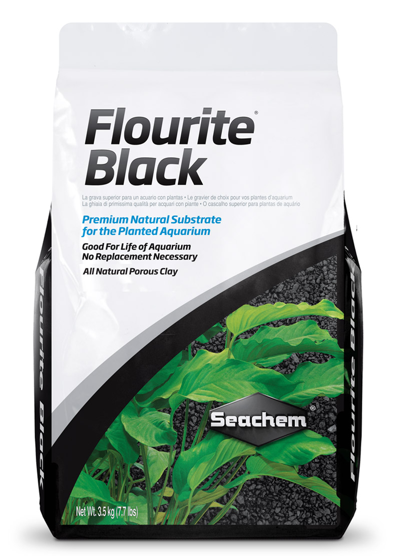 Seachem Flourite Black porous clay gravel substrate for planted aquariums